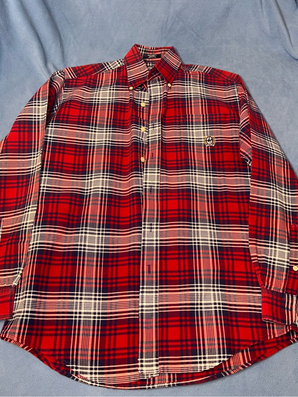 Cinch Red Plaid Button-Down Shirt